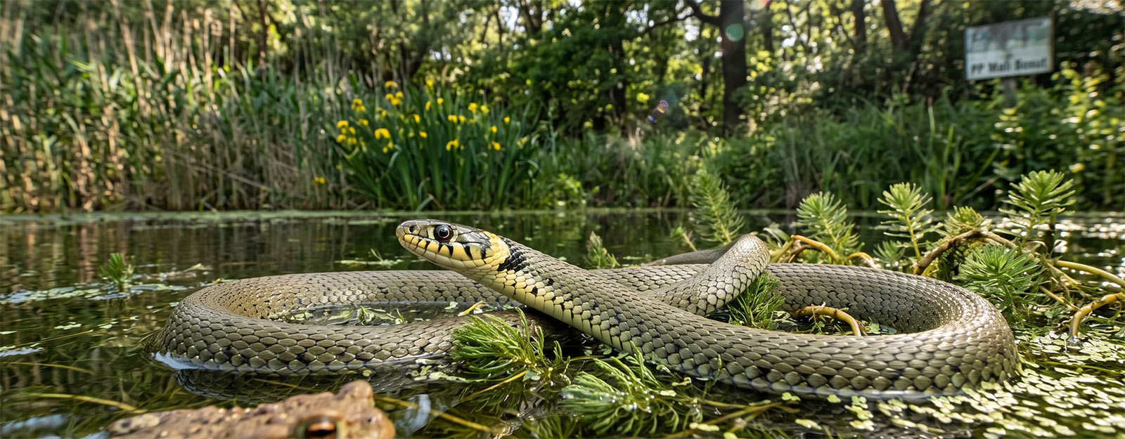 Belouška Natrix natrix