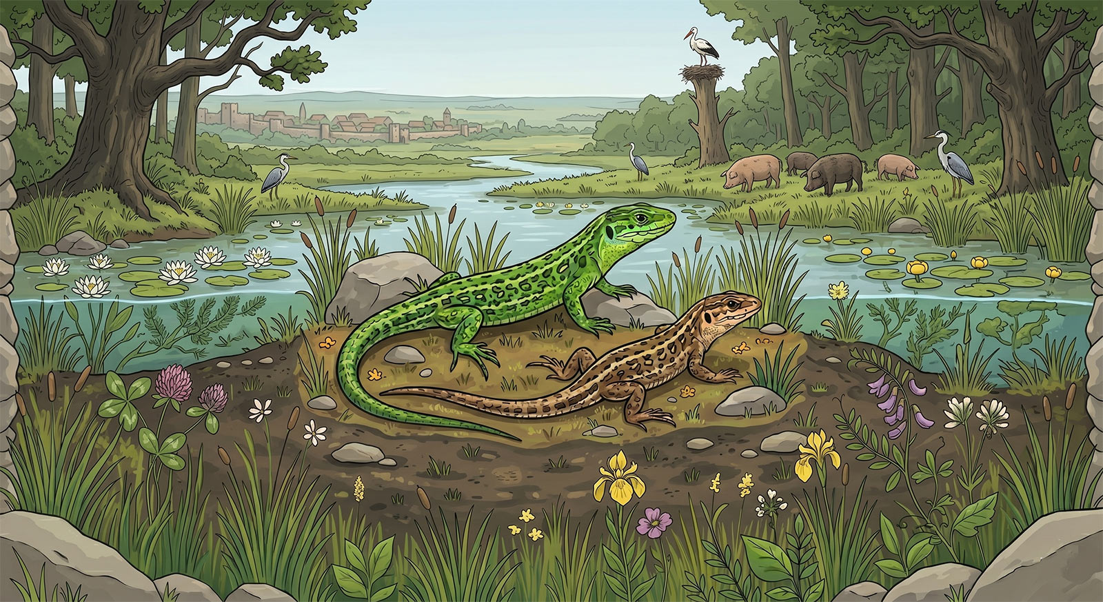 Livadski gušter Lacerta agilis