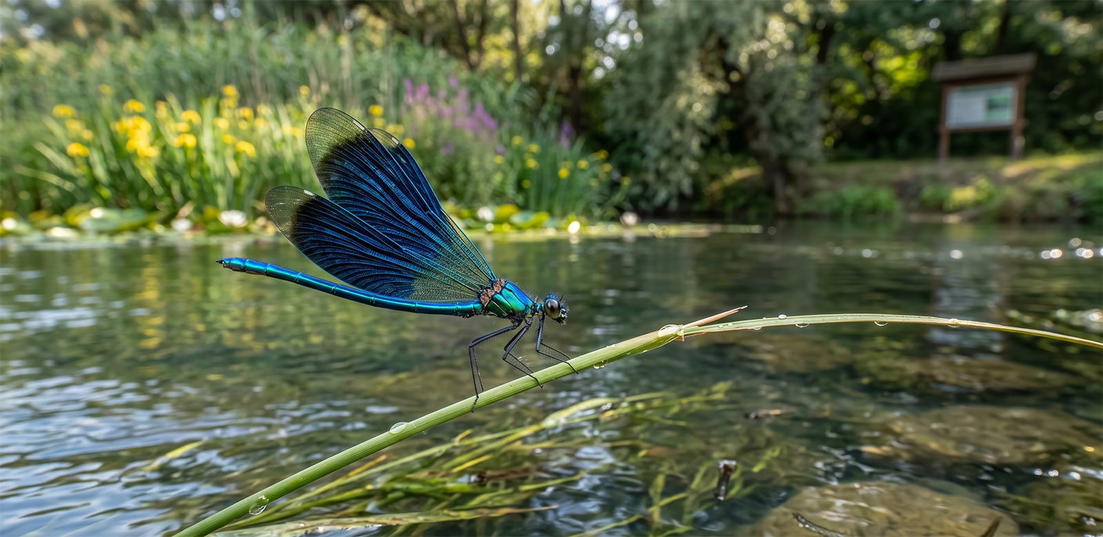 Sjajni konjic Calopteryx splendens