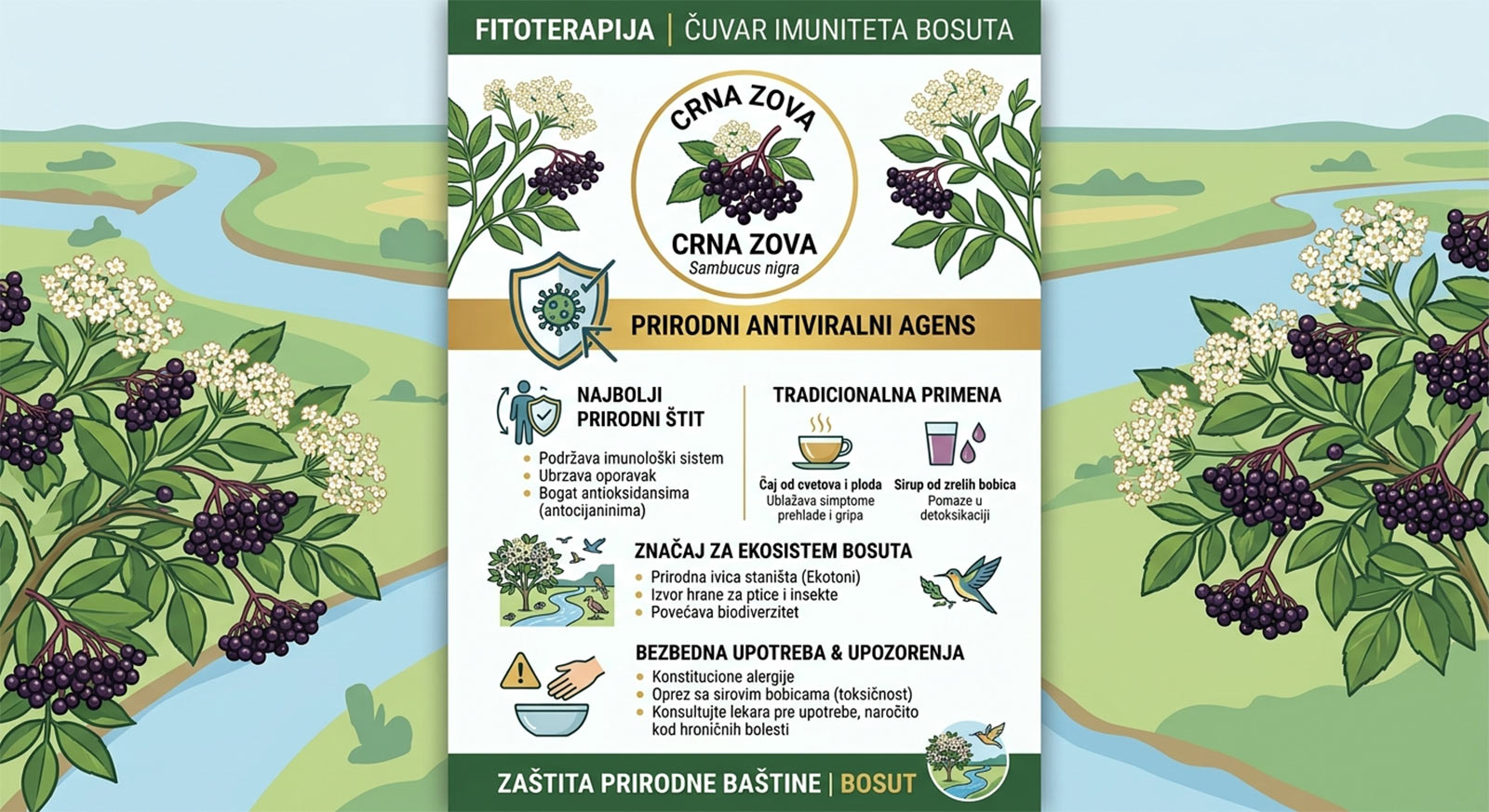 Crna zova Sambucus nigra