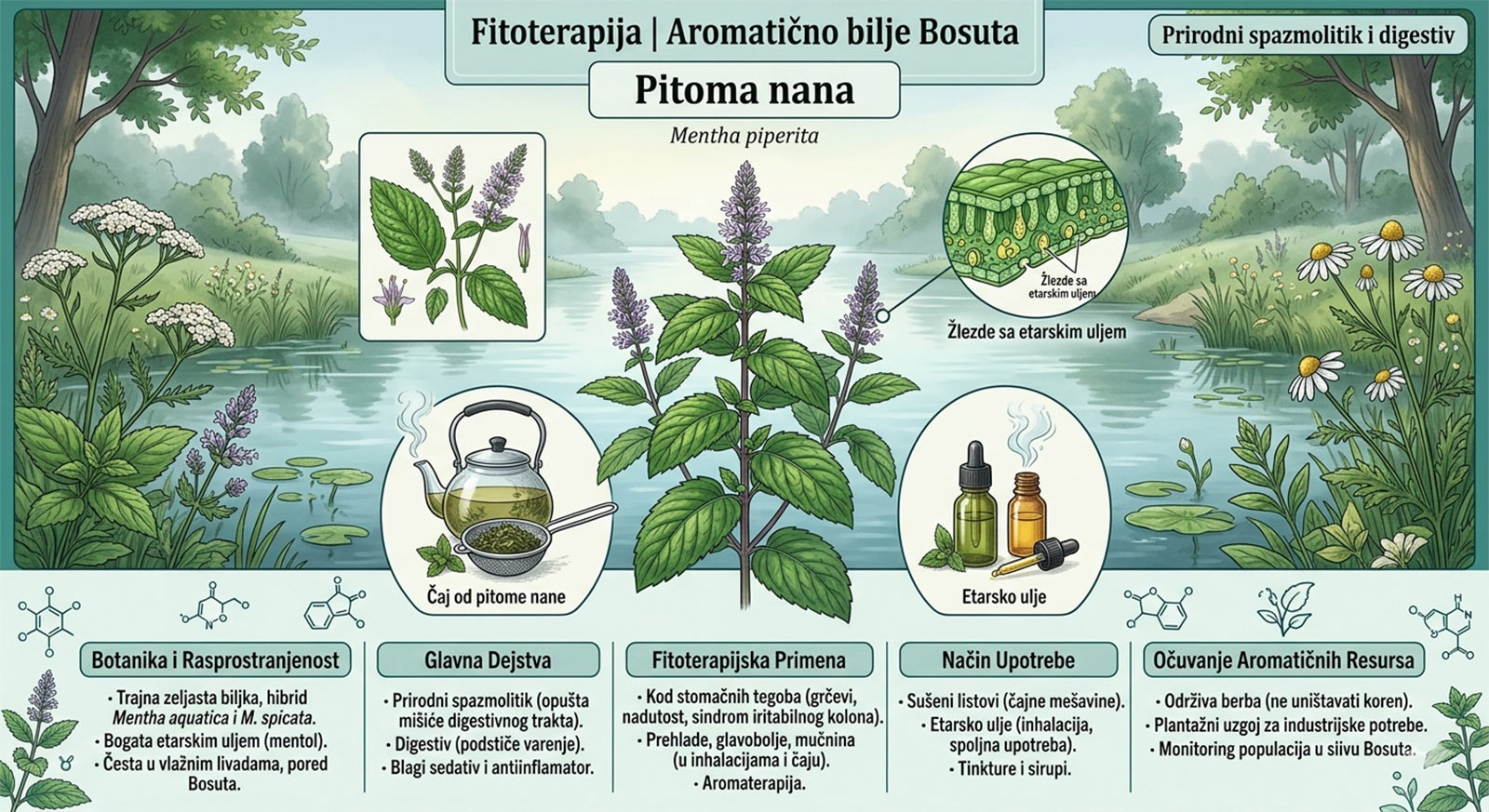 Pitoma nana Mentha piperita